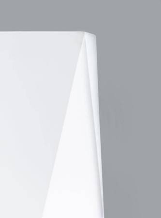 Donica dekoracyjna NORTON z wewnętrzną półką - 75 cm - biała